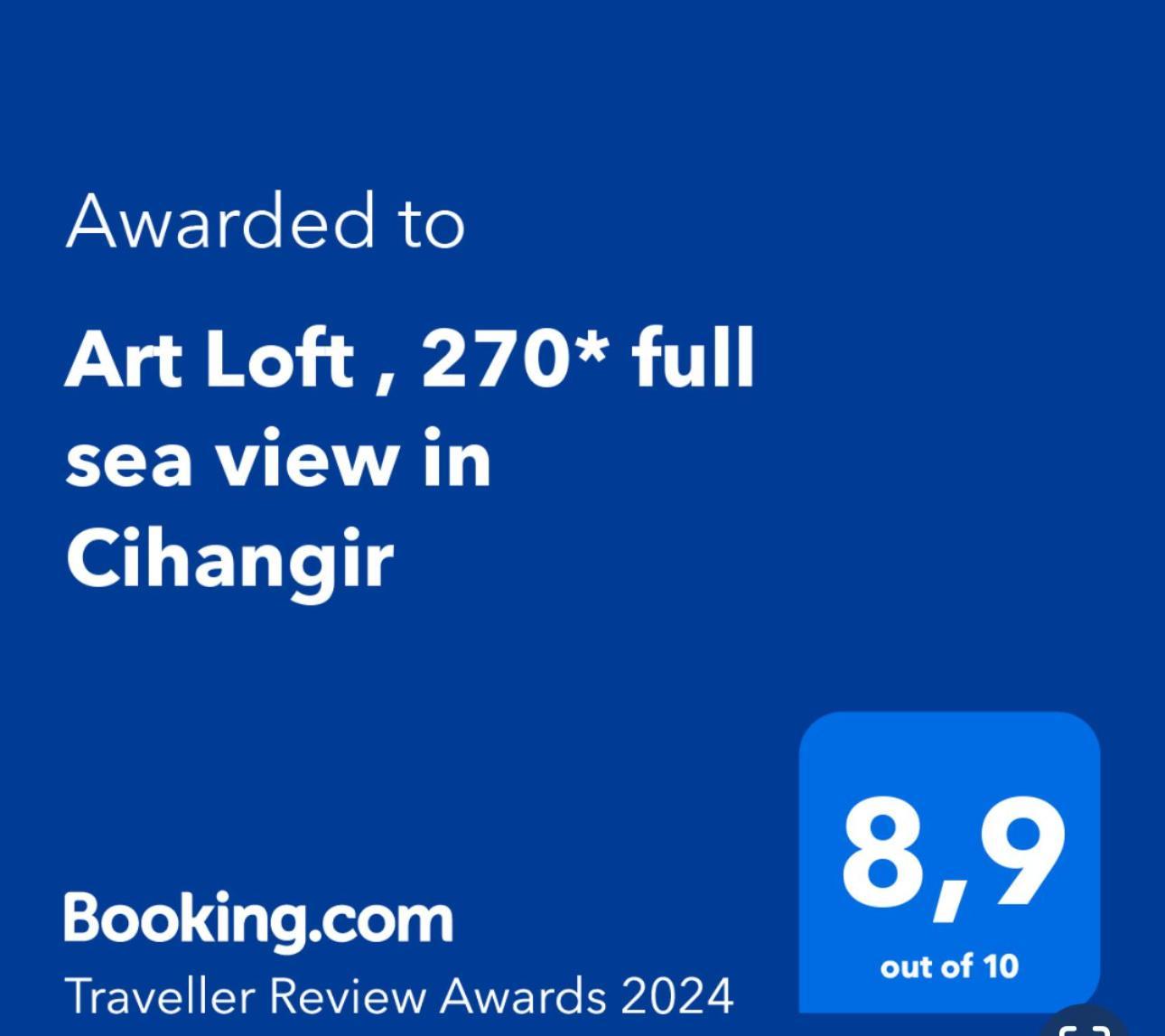 Art Loft , 270* Full Sea View In Cihangir Apartment อิสตันบูล ภายนอก รูปภาพ